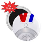 siver 2.25  Magnet (10 pack)