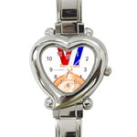 copper  Heart Italian Charm Watch