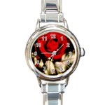 For You Rose Round Italian Charm Watch