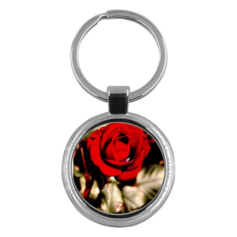 For You Rose Key Chain (Round) from UrbanLoad.com Front