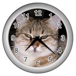 Cat Wall Clock (Silver)