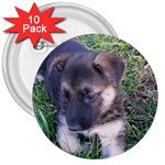 German Shepherd Puppy 3  Button (10 pack)