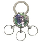 German Shepherd Puppy 3-Ring Key Chain