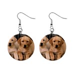 Labrador  Puppy 2 1  Button Earrings