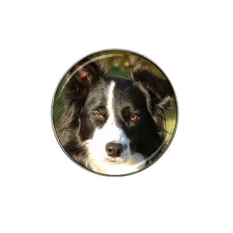 Border Collie Hat Clip Ball Marker from UrbanLoad.com Front