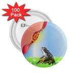 Flower & Frog 2.25  Button (100 pack)