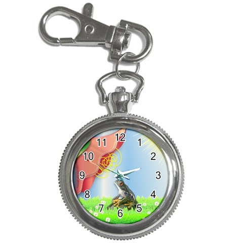 Flower & Frog Key Chain Watch from UrbanLoad.com Front