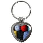 Balls of Wool Key Chain (Heart)