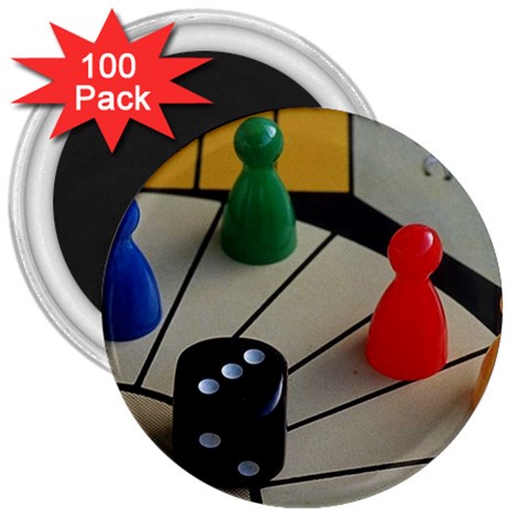 Board Game 3  Magnet (100 pack) from UrbanLoad.com Front