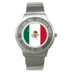 MEXICAN FLAG Mexico Latin America National Round Steel Watch