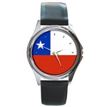 CHILIAN FLAG CHILE Gifts America Boys Round Metal Watch