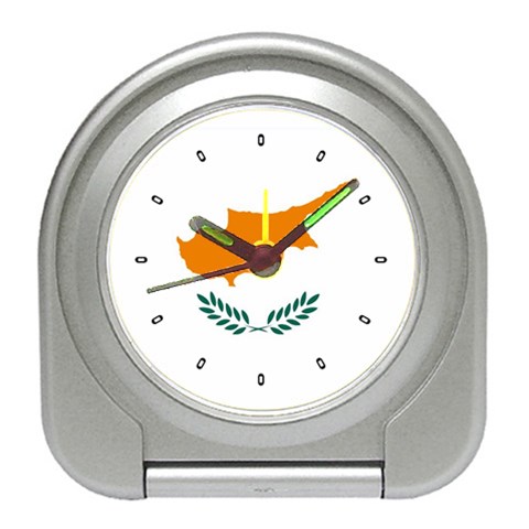 CYPRIOT FLAG Cyprus Europe National Desk Alarm Clock from UrbanLoad.com Front