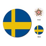 SWEDISH FLAG Sweden Europe Country National Round Playing Card