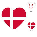 DENMARK FLAG Danish Europe National Heart Playing Card