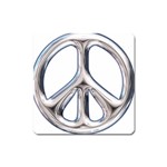 Heavy Metal Peace Sign Magnet (Square)