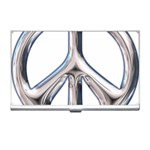 Heavy Metal Peace Sign Business Card Holder