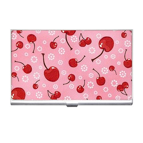 pink cherry Business Card Holder from UrbanLoad.com Front
