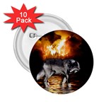  Survivor  Grey Wolf  2.25  Button (10 pack)
