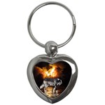 Survivor  Grey Wolf  Key Chain (Heart)