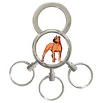pit bull 3-Ring Key Chain
