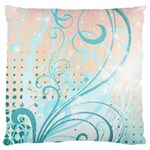 Pink Blue Pattern Large Cushion Case (One Side)