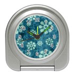 Snow Flake Art Travel Alarm Clock