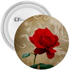 Red Rose Art 3  Button