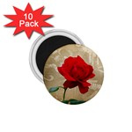 Red Rose Art 1.75  Magnet (10 pack) 