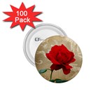 Red Rose Art 1.75  Button (100 pack) 