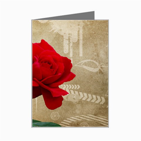 Red Rose Art Mini Greeting Card from UrbanLoad.com Left