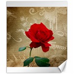 Red Rose Art Canvas 20  x 24 