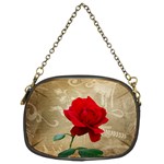 Red Rose Art Chain Purse (Two Sides)