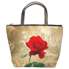 Red Rose Art Bucket Bag from UrbanLoad.com Front