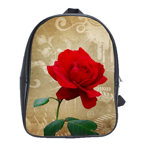 Red Rose Art School Bag (Large) from UrbanLoad.com Front