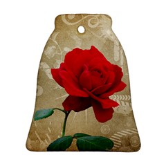 Red Rose Art Bell Ornament (Two Sides) from UrbanLoad.com Back