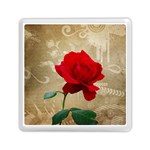 Red Rose Art Memory Card Reader (Square)