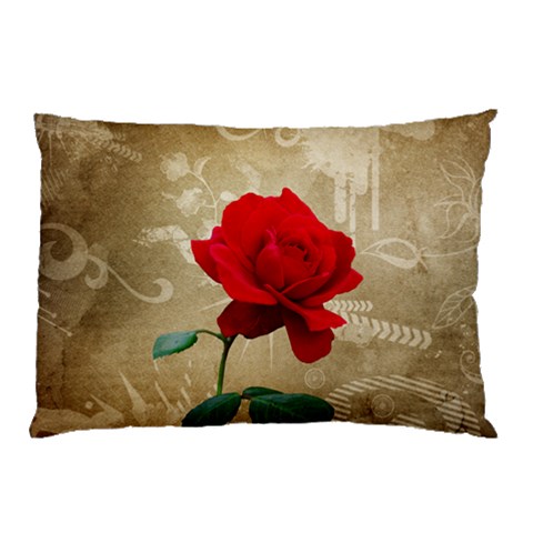 Red Rose Art Pillow Case (Two Sides) from UrbanLoad.com Front