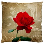 Red Rose Art Large Cushion Case (One Side)