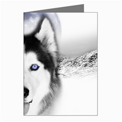 Wolf Moon Mountains Greeting Cards (Pkg of 8) from UrbanLoad.com Left