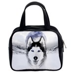 Wolf Moon Mountains Classic Handbag (Two Sides)