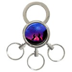 Unicorn Sunset 3-Ring Key Chain