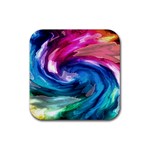 Water Paint Rubber Square Coaster (4 pack)