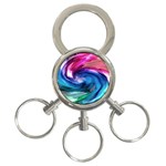 Water Paint 3-Ring Key Chain