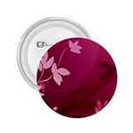 Pink Flower Art 2.25  Button