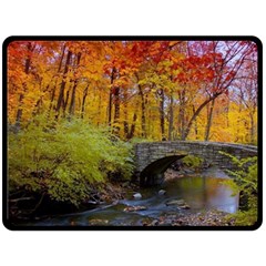 Stone Country Bridge Double Sided Fleece Blanket (Large) from UrbanLoad.com 80 x60  Blanket Front