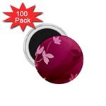 Pink Flower Art 1.75  Magnet (100 pack) 