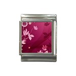 Pink Flower Art Italian Charm (13mm)