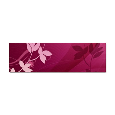 Pink Flower Art Sticker Bumper (100 pack) from UrbanLoad.com Front