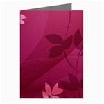 Pink Flower Art Greeting Cards (Pkg of 8)