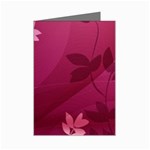 Pink Flower Art Mini Greeting Cards (Pkg of 8)